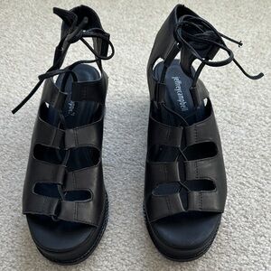 Jeffrey Campbell Black Platform Sandals